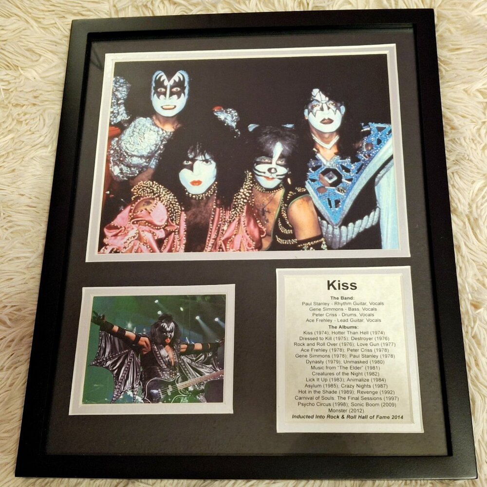 Vintage Framed Music Collector Layout-KISS